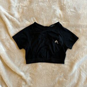 Oner Active Effortless Cropped Tee - Black XS